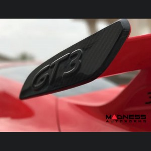 Porsche 911 GT3 Rear Spoiler Side Plates - Carbon Fiber